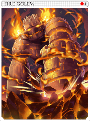 Fire Golem Card artwork