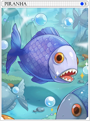 Piranha Card artwork