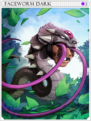 Dark Faceworm Card