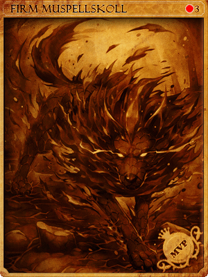 Sealed Firm Muspellskoll Card artwork
