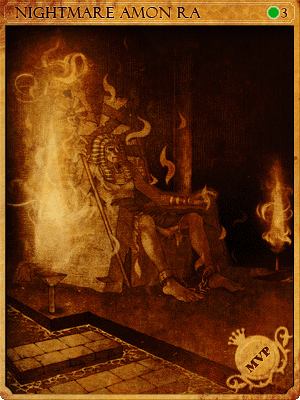 Sealed Nightmare Amon Ra Card artwork