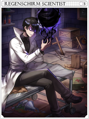 Regenschirm Scientist Card artwork