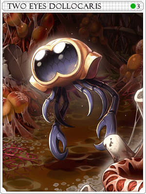 Two-Eye Dollocaris Card artwork