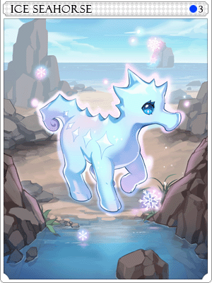 Ice Seahorse Card artwork