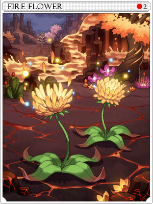 Fire Flower Card artwork