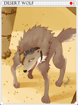 Desert Wolf Card artwork