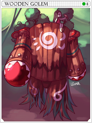 Wooden Golem Card artwork