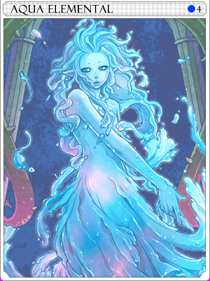 Aqua Elemental Card artwork