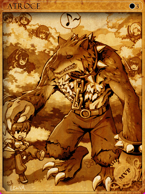 Sealed Atroce Card artwork
