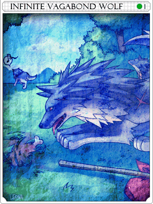 Infinite Vagabond Wolf Card